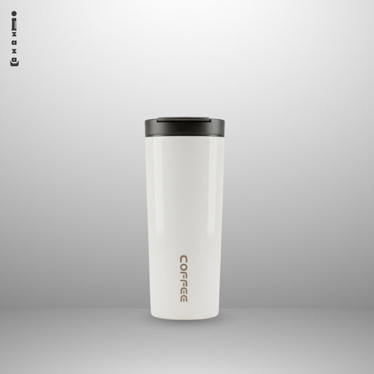 White  traveling cup
