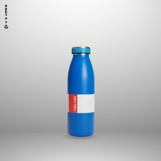 blue thermos
