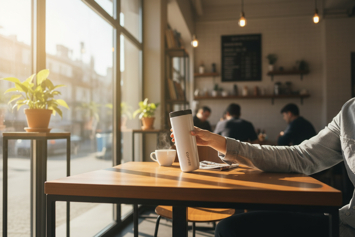 Coffee tumbler slideshow banner